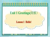 鲁科版五四制3上英语Unit 1 Greetings Lesson 1  Hello(课件）