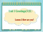 鲁科版五四制3上英语Unit 1 Greetings Lesson 2 How are you(课件）
