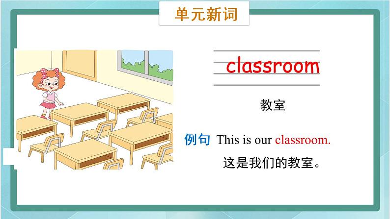 鲁科版五四制3上英语Unit 5 Classroom Lesson 1  This is my desk(课件）第6页