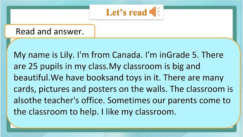 鲁科版五四制5上英语Unit 4 School in Canada Lesson 4 Again, please(课件）05