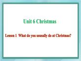 鲁科版五四制5上英语Unit 6 Christmas Lesson 1 What do you ususally do at Christmas（课件）