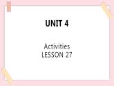清华大学版1上英语Unit 4 Lesson 27 课件