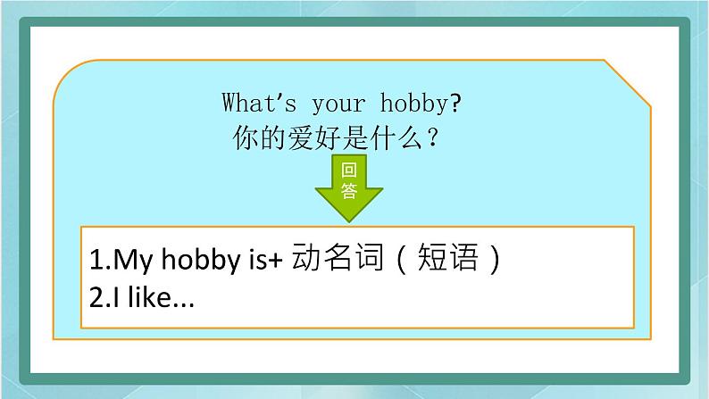 鲁科版五四制4上英语Unit 2 Hobbies Lesson 4 Again, please(课件）06