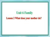 鲁科版五四制4上英语Unit 6 Family Lesson 2 What does your mother do(课件)