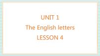 小学英语清华大学版二年级上册Unit 1 The English letters教学演示ppt课件