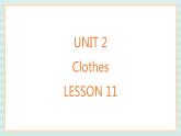 清华大学版小学英语 二年级上册Unit 2 Clothes Lesson 11 课件（11张PPT）