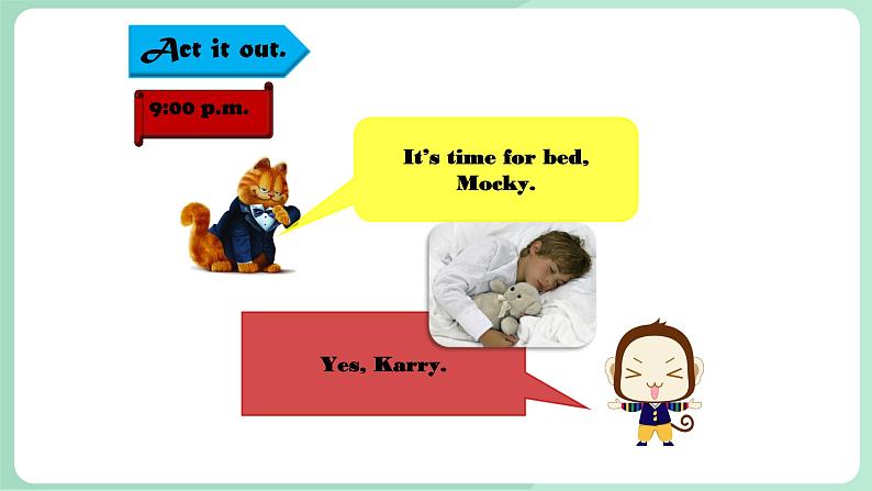 清华大学版小学英语 三年级上册 -unit 4 good habits lesson 22 课件06