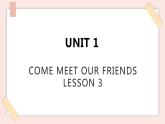 清华大学版小学英语 六年级上册 -unit 1 come meet our friends lesson 3 课件