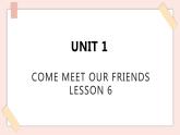 清华大学版小学英语 六年级上册 -unit 1 come meet our friends lesson 6 课件