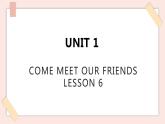 清华大学版小学英语 六年级上册 -unit 1 come meet our friends lesson 6 课件