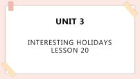 小学英语Unit 3 Interesting holidays课文内容ppt课件