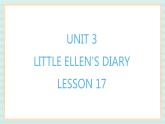 清华大学版小学英语 五年级上册 -unit 3 little ellen's diary lesson 17 课件