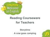 香港朗文版小学英语一年级下册阅读课件第七单元 A cow goes camping