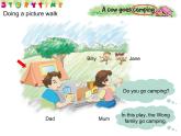 香港朗文版小学英语一年级下册阅读课件第七单元 A cow goes camping