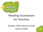 香港朗文版小学英语一年级下册阅读课件第四单元 More about animals