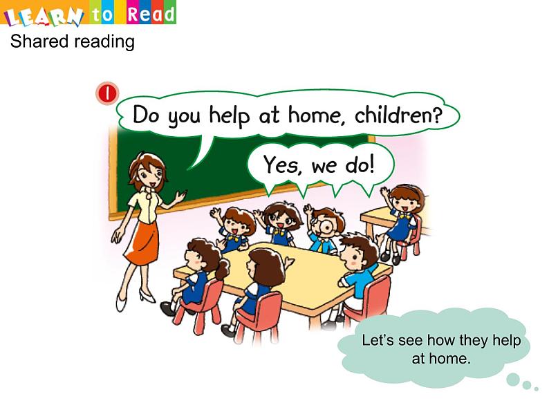 香港朗文版小学英语二年级下册阅读课件第四单元 Helping at home08