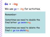 香港朗文版小学英语二年级下册语法课件第六单元 Activities we like