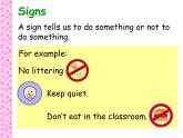 香港朗文版小学英语四年级下册语法课件第二单元 Rules in fun places