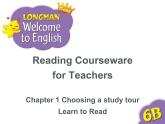 香港朗文版小学英语六年级下册阅读课件第一单元 Study tours