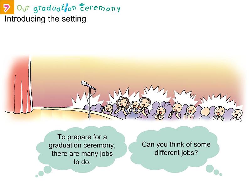 香港朗文版小学英语六年级下册阅读课件第七单元 Our graduation ceremony07