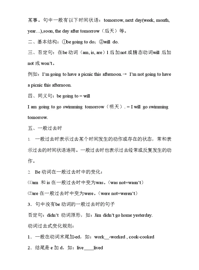 小学英语语法知识点归纳 教习网 课件下载