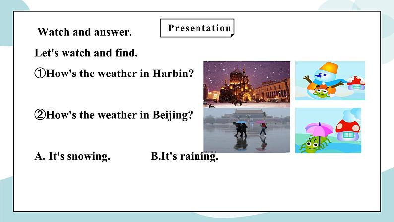 鲁科版五四制四上英语《Weather》Unit 5 Lesson 2 It's snowing.课件+教案07