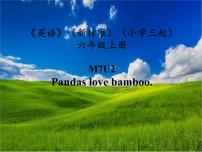 小学英语Unit 2 Pandas love bamboo.说课ppt课件