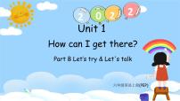 小学英语人教版 (PEP)六年级上册Unit 1 How can I get there? Part B优质课课件ppt