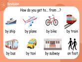 Unit 2 Ways to go to school PB Let's try & Let's talk课件 素材（30张PPT)