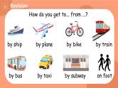 Unit 2 Ways to go to school PB Let's try & Let's talk课件 素材（30张PPT)