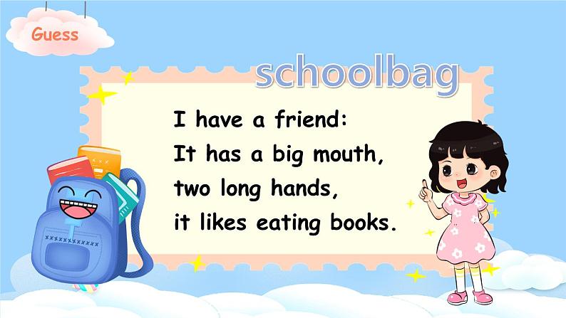 Unit 2 My schoolbag PA Let's talk& Let's play原创精品课件 素材03