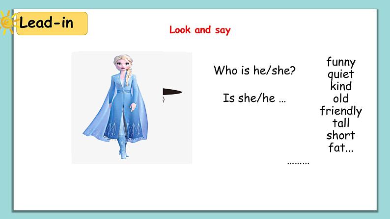 人教版英语五上《Unit1 What's he like part A Let’ s learn》课件PPT+教学设计03