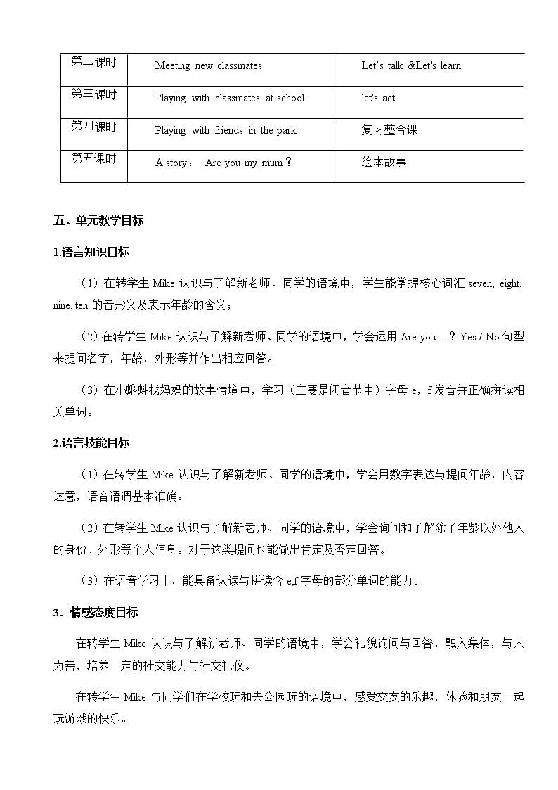 牛津上海版英語2年级上册 Unit 3 第3课时 PPT课件+教案03