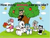 外研版（一起）一年級英語下冊課件-Module7 Unit 1There is a cat in the tree