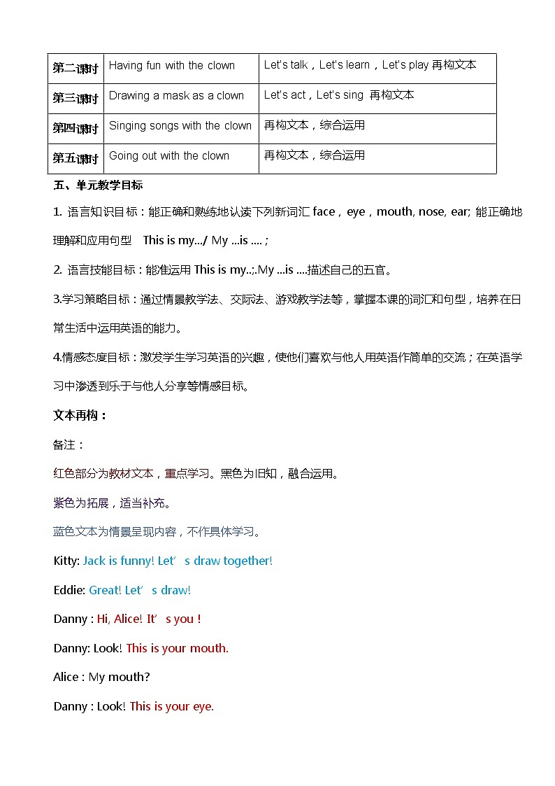 牛津上海版英语1年级上册 Unit 3 第3课时 PPT课件+教案02