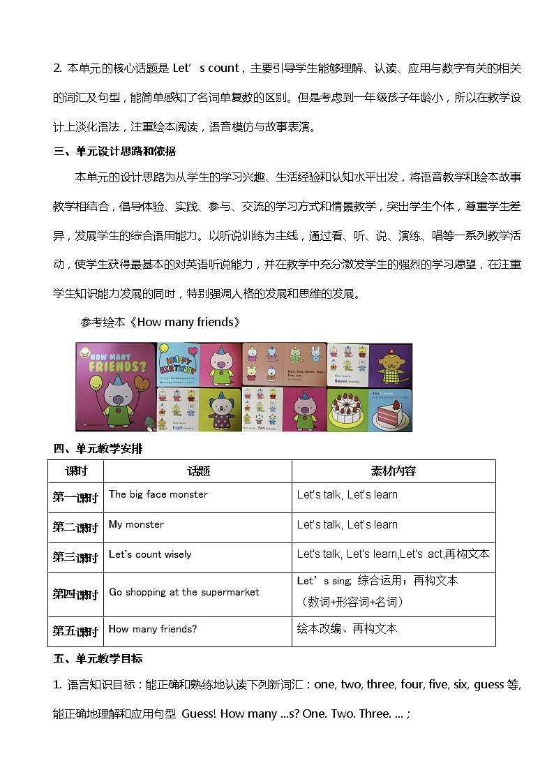 牛津上海版英语1年级上册 Unit 7 第1课时 PPT课件+教案02