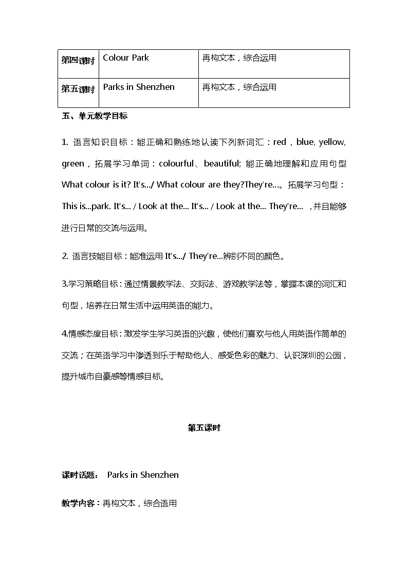 牛津上海版英语1年级上册  Unit 12 第5课时 PPT课件+教案03