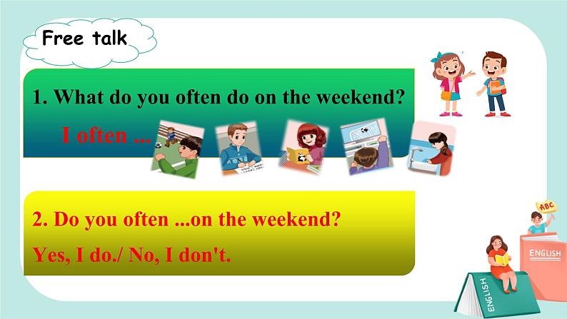 Unit 2 My week PB Let's talk  课件PPT+教案04