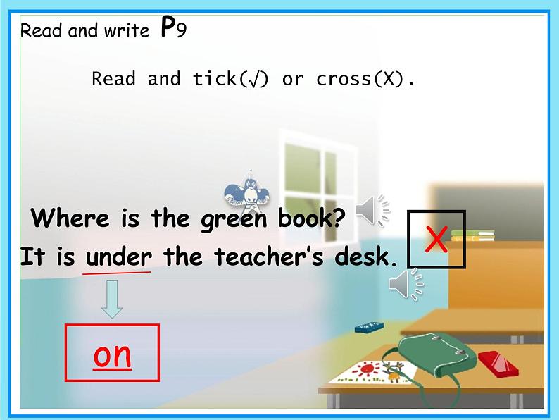 Unit One My classroom   B Read and write（课件+素材）人教PEP版英语四年级上册06