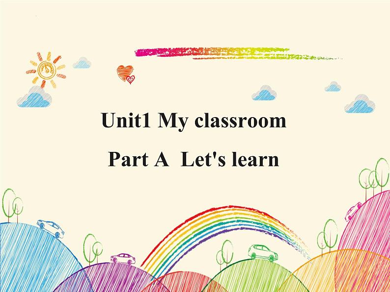 Unit1 My classroom Part A Let's learn（课件 +素材）人教PEP版英语四年级上册01