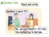 2022-2023學年牛津譯林版六年級英語下冊--Unit 4 Road safety 第4課時Checkout time&Ticking time（課件+素材）