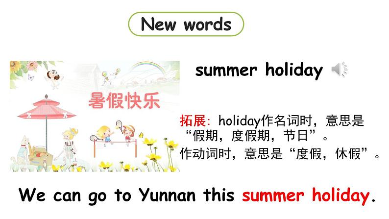 2022-2023学年牛津译林版六年级英语下册--Unit 7 Summer holiday plans 第1课时Story time（课件+素材）04