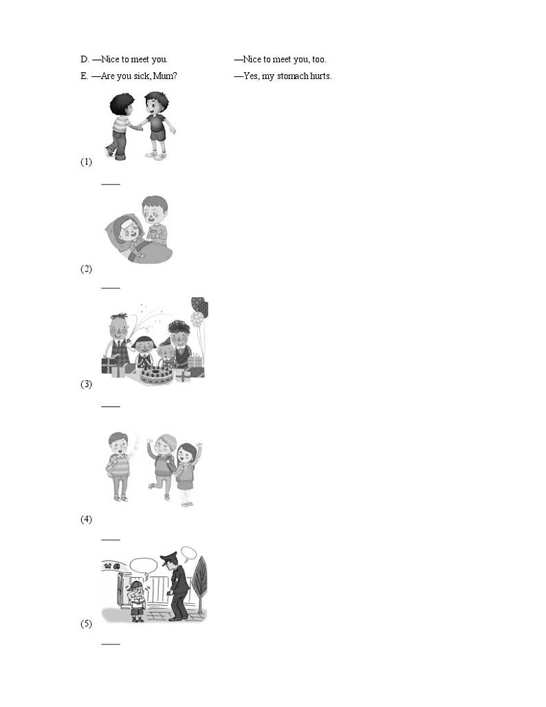 2019-2020学年河北省石家庄辛集市三上期末英语试卷+答案第3页