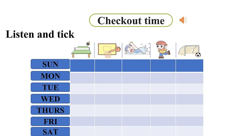2022-2023学年牛津译林版四年级英语下册--Unit2 After school 第4课时Checkout time&Ticking time（课件）第6页