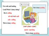 鲁科版五四制四上英语《Communicatons》Unit 7 Lesson 1 This is Jenny speaking.课件+教案