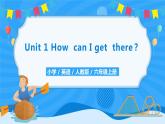 人教版英语六年级上册Unit1 How can I get there Part C   课件+教案+练习+素材