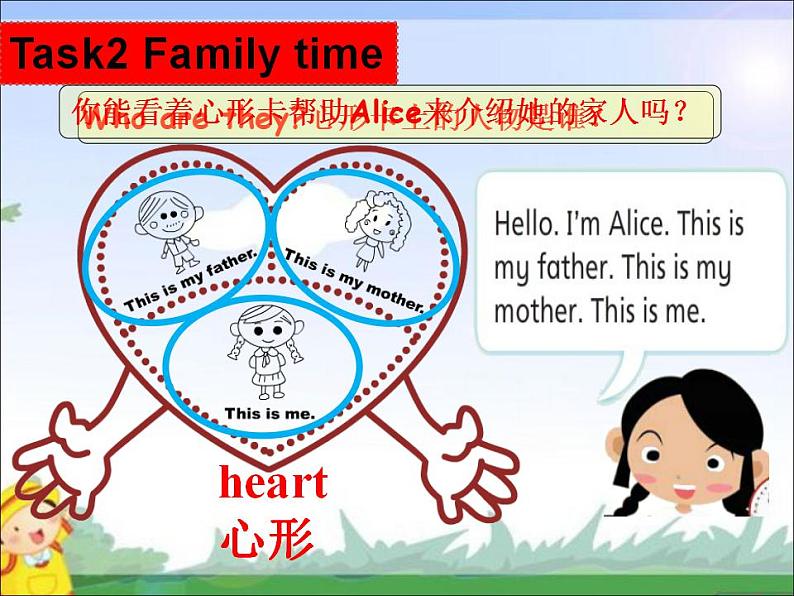 牛津译林版三年级英语上册-Project 1 My family and friends Part A， B， C & D（共23张）课件第8页