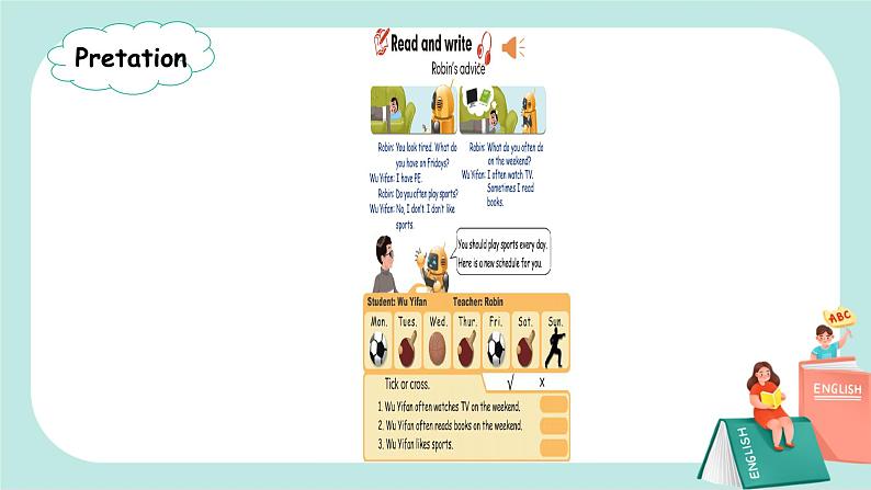 Unit 2 My week PB Read and write 课件PPT+教案+练习08