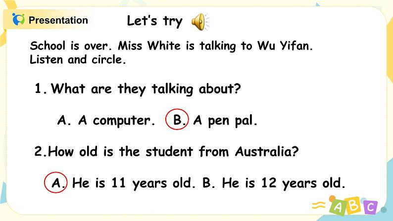 PEP六上Unit4I have a pen pal PartB第四课时PPT+教案06