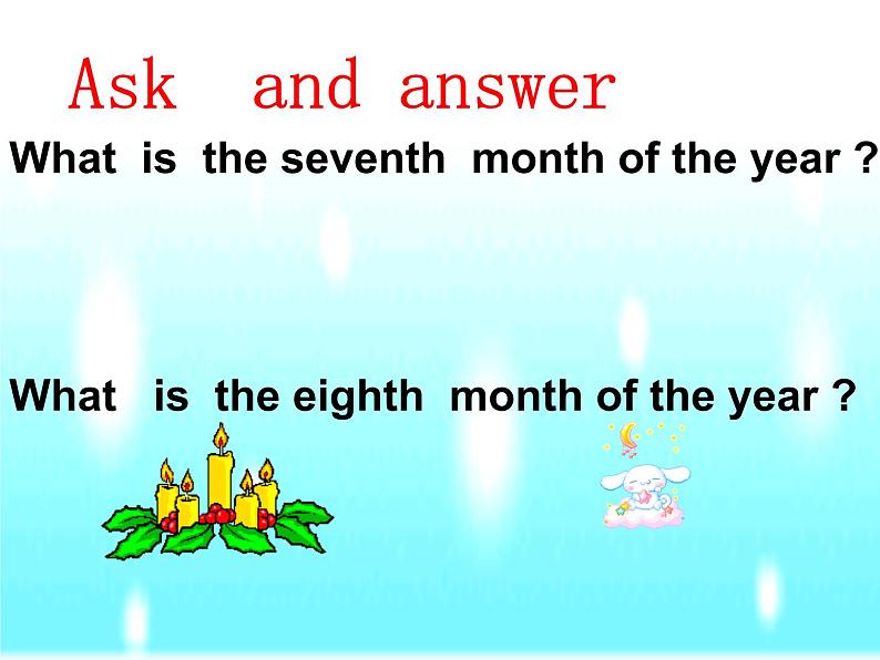 六年级上册英语课件－Unit5 July is the seventh month.（Lesson25) ｜人教精通版 (共16张PPT)第6页